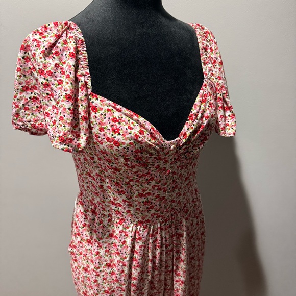 Lulus Awesome Blossoms Pink Floral Print Flutter Sleeve Jumpsuit - Picture 6 of 9